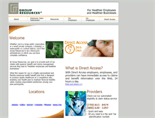 Tablet Screenshot of groupresources.com